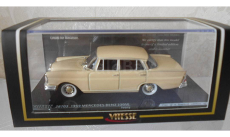 MERCEDES - BENZ   220 SE 1959  IVORE   VITESSE, масштабная модель, scale43, Mercedes-Benz
