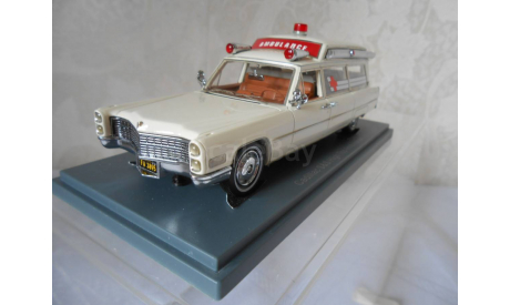 Кадиллак Скорая помощь Cadillac S&S Ambulance White 1966 Neo 1:43 NEO43895 ., масштабная модель, Neo Scale Models, scale43