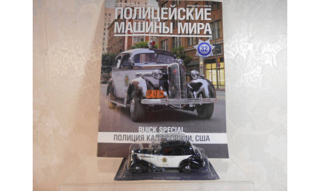 Бьюик Buick Special Полиция Калифорнии США 1938 IXO Полицейские Машины Мира 1:43, журнальная серия Полицейские машины мира (DeAgostini), Полицейские машины мира, Deagostini, scale43