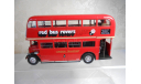 Автобус 2-х этажный AEC Regent III RT, RED BUS  ROVERS, 1947 - Hachette Bus Collection - 1:43, масштабная модель, scale43