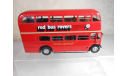 Автобус 2-х этажный AEC Regent III RT, RED BUS  ROVERS, 1947 - Hachette Bus Collection - 1:43, масштабная модель, scale43