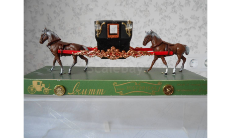 Brumm . Серия’Brumm Historical’  Portantina spagnolesca XVII secolo (конные носилки)1/43, масштабная модель, scale0
