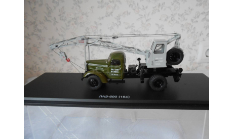 Start Scale Models (SSM)  Зил 164 Автокран ЛАЗ 690 хаки/серый . 1:43, масштабная модель, scale43