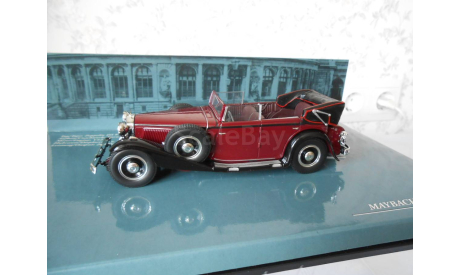 лимузин Майбах Maybach Zeppelin Cabrio 1932 redblack Minichamps 1:43 436039405 Limited Edition ., масштабная модель, scale43