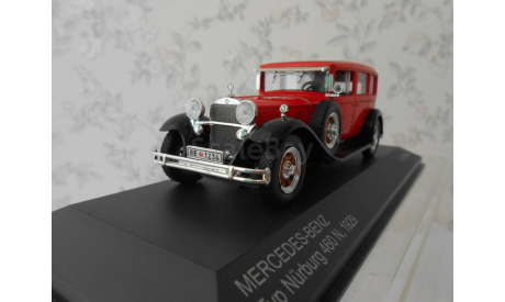 MERCEDES-BENZ Typ 460 N Nurburg 1929 RedBlack  WhiteBox, масштабная модель, scale43