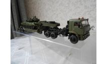 КАМАЗ-65225 с полуприцепом ЧМЗАП-5247Г  SSM 7050 с танком  Т -90 в 1:43, масштабная модель, Start Scale Models (SSM), 1/43