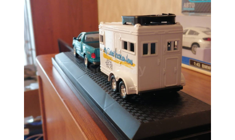 Ford F-150 с трейлером 1:43, масштабная модель, Yat Ming, scale43