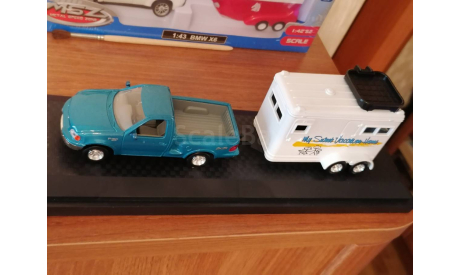 Ford F-150 с трейлером 1:43, масштабная модель, Yat Ming, scale43