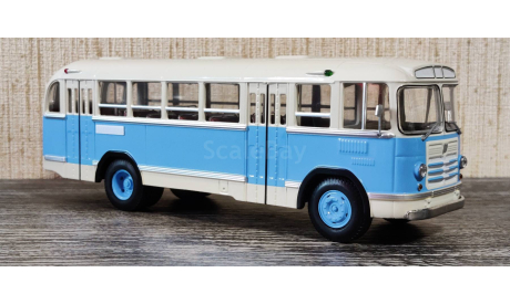 Автобус Лиаз-158В бело-голубой ClassicBus КБ КлассикБас, масштабная модель, scale43