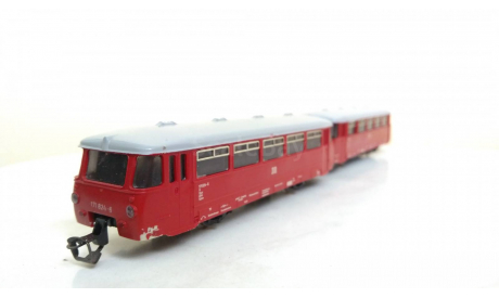 Автомотриса ТТ 1:120 ГДР 2 вагона (рельсовый Автобус), железнодорожная модель, scale120