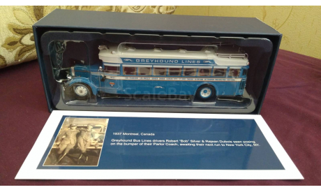 Автобус Mack Greyhound Lines, масштабная модель, Iconic Replicas, scale50