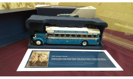 Автобус Mack Greyhound Lines, масштабная модель, Iconic Replicas, scale50