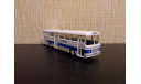 Автобус Икарус-556 белый с синей полосой, масштабная модель, Ikarus, Brekina, scale87