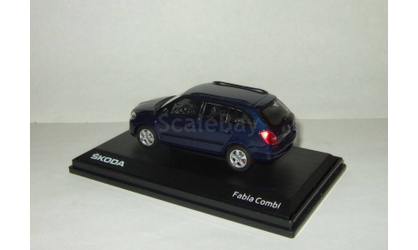 Skoda (Шкода) Fabia II Универсал Темно-синий Abrex 1:43, масштабная модель, 1/43, Škoda