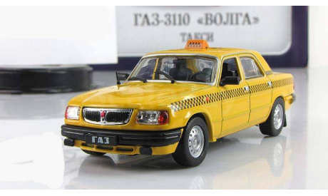 Газ 3110 Волга Такси IST IXO Автомобиль на службе 1:43, масштабная модель, scale43, Автомобиль на службе, журнал от Deagostini