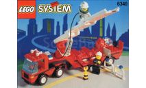 набор Конструктор Лего Грузовик с полуприцепом Пожарный Lego 6340 1995 год Раритет 100 % Оригинал, масштабная модель, scale43