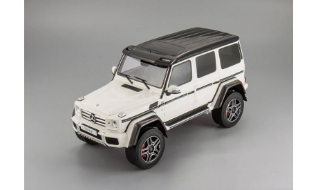 Мерседес Бенц Mercedes Benz G klasse G500 4x4² Гелендваген Белый GT Spirit 1:18 Limited Edition, масштабная модель, Mercedes-Benz, scale18