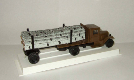 Зис 5 В + прицеп Дрововоз Ломо СССР 1:43, масштабная модель, 1/43, Ломо-АВМ