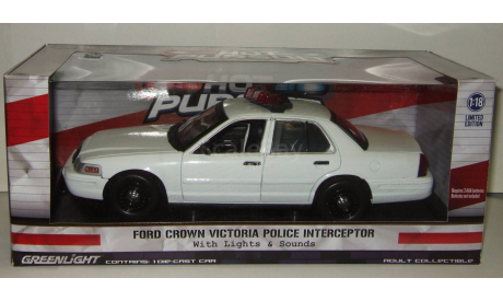 Форд Ford Crown Victoria Police Interceptor 2014 Greenlight 1:18, масштабная модель, scale18, Greenlight Collectibles