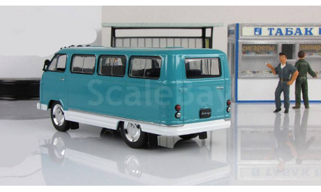 Раф 977 ДМ ’Латвия’ 1968 - 1975 гг. ’морская волна’ IXO IST Автолегенды СССР 1:43, масштабная модель, scale43, Автолегенды СССР лучшее журнал от Deagostini