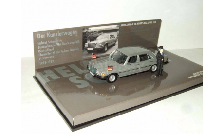 Мерседес Мерседес Mercedes Benz W116 канцлер Германии Schmidt + фигурка Minichamps 1:43 436039200, масштабная модель, scale43, Mercedes-Benz