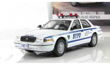 Форд Ford Crown Victoria Police USA Полиция Нью-Йорка США 2003 IXO Полицейские Машины Мира 1:43, масштабная модель, scale43, Полицейские машины мира, Deagostini