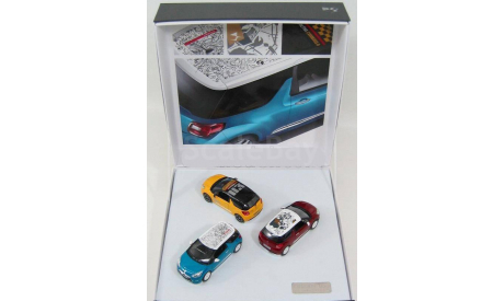 набор из 3 штук Ситроен Citroen DS3 2010 New Roofdeco Norev 1:43 155285, масштабная модель, scale43, Citroën