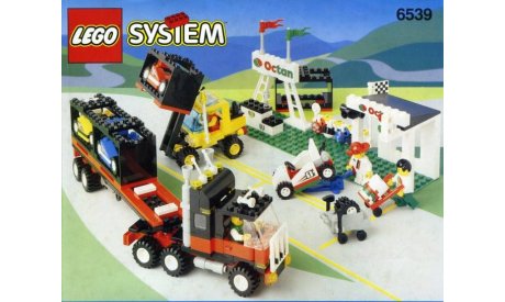 Большой набор Конструктор Лего Гоночная станция Classic Town Race Lego 6539 1995 год Раритет 100 % Оригинал, масштабная модель, 1:43, 1/43