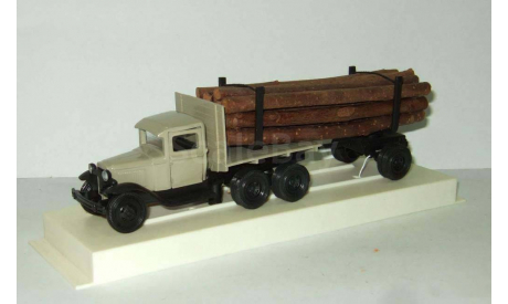 Газ ААА Полуприцеп Дрововоз СССР Ломо 1:43, масштабная модель, 1/43, Ломо-АВМ