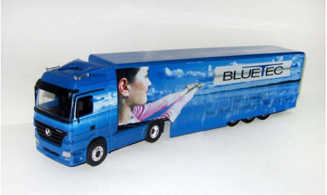 Мерседес Бенц Mercedes Actros + полуприцеп Bluetec Premium ClassiXXs NZG 1:43, масштабная модель, scale43, Mercedes-Benz