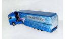 Мерседес Бенц Mercedes Actros + полуприцеп Bluetec Premium ClassiXXs NZG 1:43, масштабная модель, scale43, Mercedes-Benz