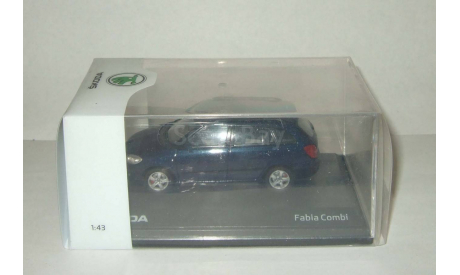 Skoda (Шкода) Fabia II Универсал Темно-синий Abrex 1:43, масштабная модель, 1/43, Škoda