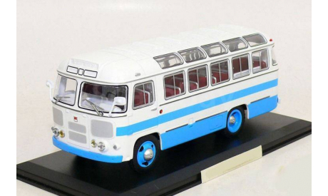 Паз 672 1982 Бело-голубой Двухцветный автобус СССР ClassicBus 1:43 03002В, масштабная модель, scale43