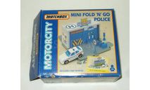 набор Matchbox Motorcity Garage Полиция Police station Mini Fold ’N’ Go MC-73, масштабная модель