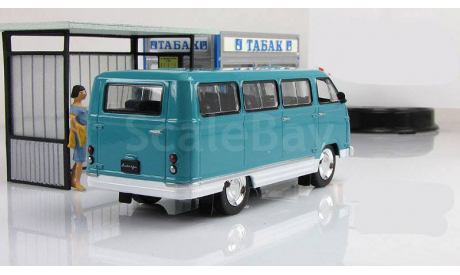 Раф 977 ДМ ’Латвия’ 1968 - 1975 гг. ’морская волна’ IXO IST Автолегенды СССР 1:43, масштабная модель, scale43, Автолегенды СССР лучшее журнал от Deagostini