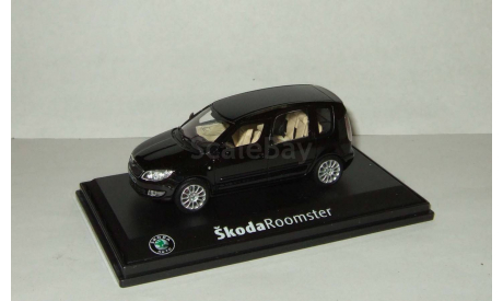 Skoda (Шкода) Roomster рестайлинг черный Abrex 1:43, масштабная модель, 1/43, Škoda