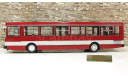 Автобус Лиаз 5256 Городской красный 1989 СССР ClassicBus 1:43, масштабная модель, scale43