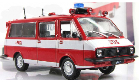 Раф 2203 22034 АШ Пожарный 1976 СССР IST IXO Автомобиль на Службе 1:43, масштабная модель, scale43, Автолегенды СССР журнал от DeAgostini