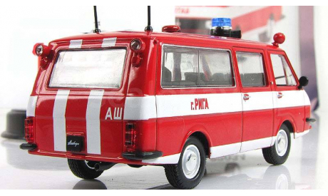 Раф 2203 22034 АШ Пожарный 1976 СССР IST IXO Автомобиль на Службе 1:43, масштабная модель, scale43, Автолегенды СССР журнал от DeAgostini
