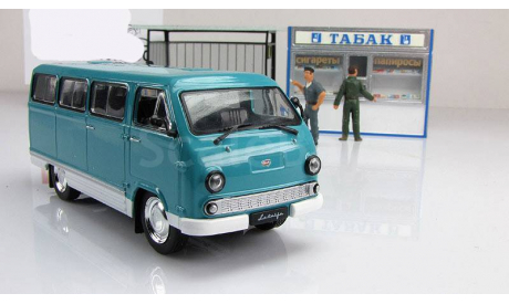 Раф 977 ДМ ’Латвия’ 1968 - 1975 гг. ’морская волна’ IXO IST Автолегенды СССР 1:43, масштабная модель, scale43, Автолегенды СССР лучшее журнал от Deagostini