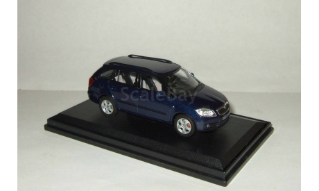 Skoda (Шкода) Fabia II Универсал Темно-синий Abrex 1:43, масштабная модель, 1/43, Škoda