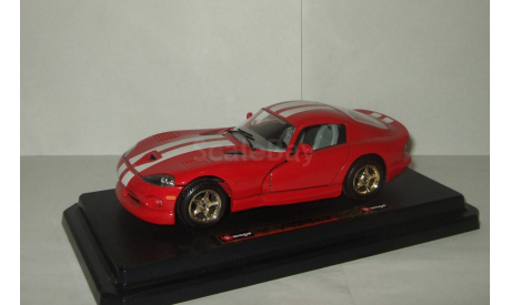 Додж Dodge Viper GTS Coupe 1997 Ранний Bburago 1:24, масштабная модель, 1/24