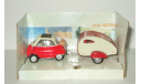 БМВ BMW Isetta 250 + Прицеп 1961 Cararama Hongwell 1:43 Ранний БЕСПЛАТНАЯ доставка, масштабная модель, scale43, Bauer/Cararama/Hongwell