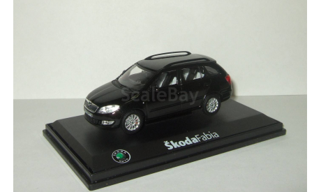 Skoda (Шкода) Fabia II Combi Универсал Черный Abrex 1:43, масштабная модель, 1/43, Škoda