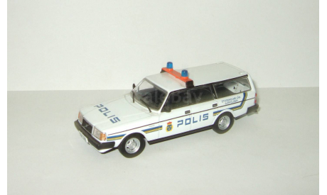 Вольво Volvo 240 Полиция Швеции Police 1989 IXO Altaya Полицейские Машины Мира 1:43, масштабная модель, 1/43, Полицейские машины мира, Deagostini