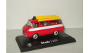микро автобус Skoda (Шкода) 1203 Пожарная Abrex 1:43, масштабная модель, 1/43