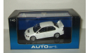 Мицубиси Mitsubishi Lancer Evo VII Evolution 2001 Белая AutoArt 1:43 57162, масштабная модель, 1/43