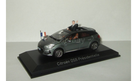 Ситроен Citroen DS5 Presidentielle 2012 + фигурка президент Франсуа Олланд Norev 1:43 155593, масштабная модель, scale43, Citroën