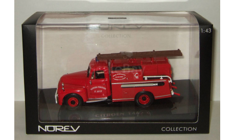 грузовик Ситроен Citroen T46 ’Pompiers Pompe Guinard’ (пожарный) 1962 Norev 1:43 159988, масштабная модель, scale43, Citroën