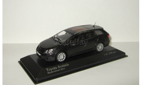 Тойота Toyota Avensis III Break 2009 Черный металлик Minichamps 1:43 400166910 БЕСПЛАТНАЯ доставка, масштабная модель, scale43